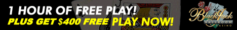 New players to Blackjack Ballroom can take advantage of their $500 no deposit free play offer. That means that you can play for free for one hour and keep what you win. They are also part of the CasinoRewards group, a proven and respected loyalty program that offer highly competitive weekly and monthly promotions as well as the opportunity to redeem loyalty points in any of their 7 partner casinos.